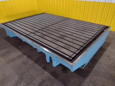 90'' X 130'' T SLOTTED LAYOUT TABLE / FLOOR PLATE: STOCK 17536