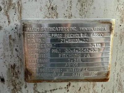 7,000 GALLON STAINLESS SLEEL TANK 316L STAINLESS STEEL TANK