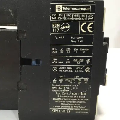 USED TELEMECANIQUE LP1D2510