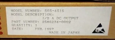 USED SIEMENS 505-4516 OUTPUT MODULE 5054516