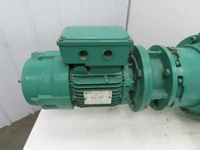 Leroy Somer Metric Gearmotor Inline Reducer 1 RPM Output .66kW 460V 3PH LS80L