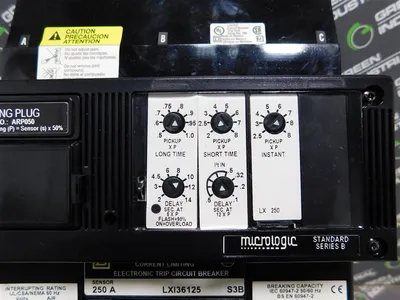 Square D LXI36125 Circuit Breaker 250A Sensor ARP050 Plug L,S,I Times 600V Used