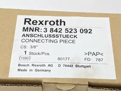New | in-Stock REXROTH CONNECTING PIECE Misc Industrial Equipment | Maverick Industrial Sales #1118578