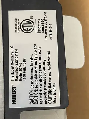New | in-Stock Hubert New Hubert 95748 Electric Chafer Heater Warmer Buffet Catering 120V 700W - WH Hot Plates Illinois US | Falcon Restaurant Supply #1375908
