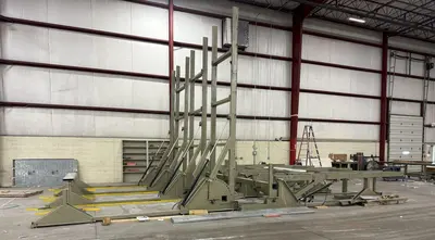 20' X 20' TRIAD HYDRAULIC TILT & FLIP OVER TABLE: FOR PREFAB WALLS OR PANELS: STOCK #22685
