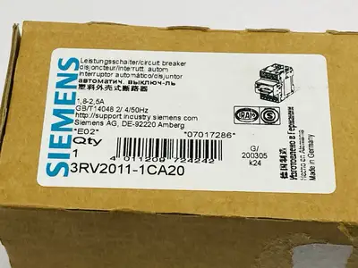 3RV2011-1CA20 | Siemens  SIRIUS Motor Protector Circuit Breaker 1.8-2.5A 690V - New Other