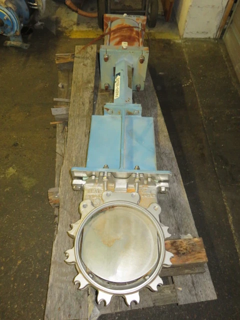 Fabri-Valve 10"-150 Knife Gate Valve , Air Operated , 316ss, Unused