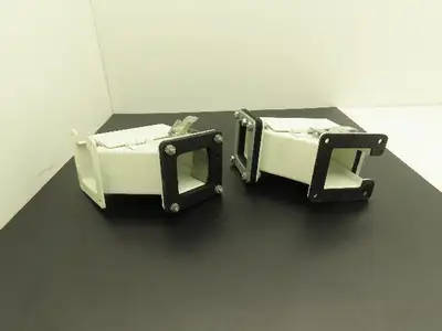 Hoffman F22LE9A Lay In Wireway 2.5" By 2.5" 90° Elbow Cable Management Lot of 2