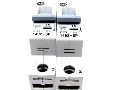 NEW 2 PCS. ALLEN BRADLEY 1492-SP1C250 CIRCUIT BREAKER SERIES C 1492SP1C250