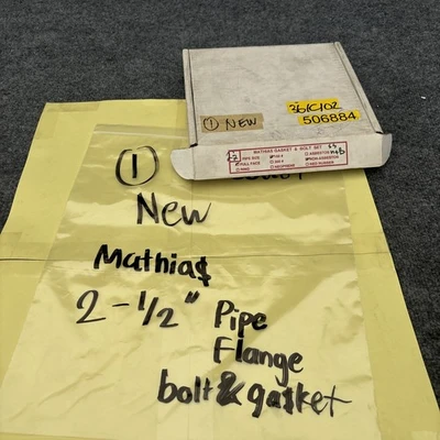 New | in-Stock Mathias Gasket & Bolt 2-1/2" Flange Bolt & Gasket Kit Seals & Gaskets California US | Davliegogo LLC #1707746