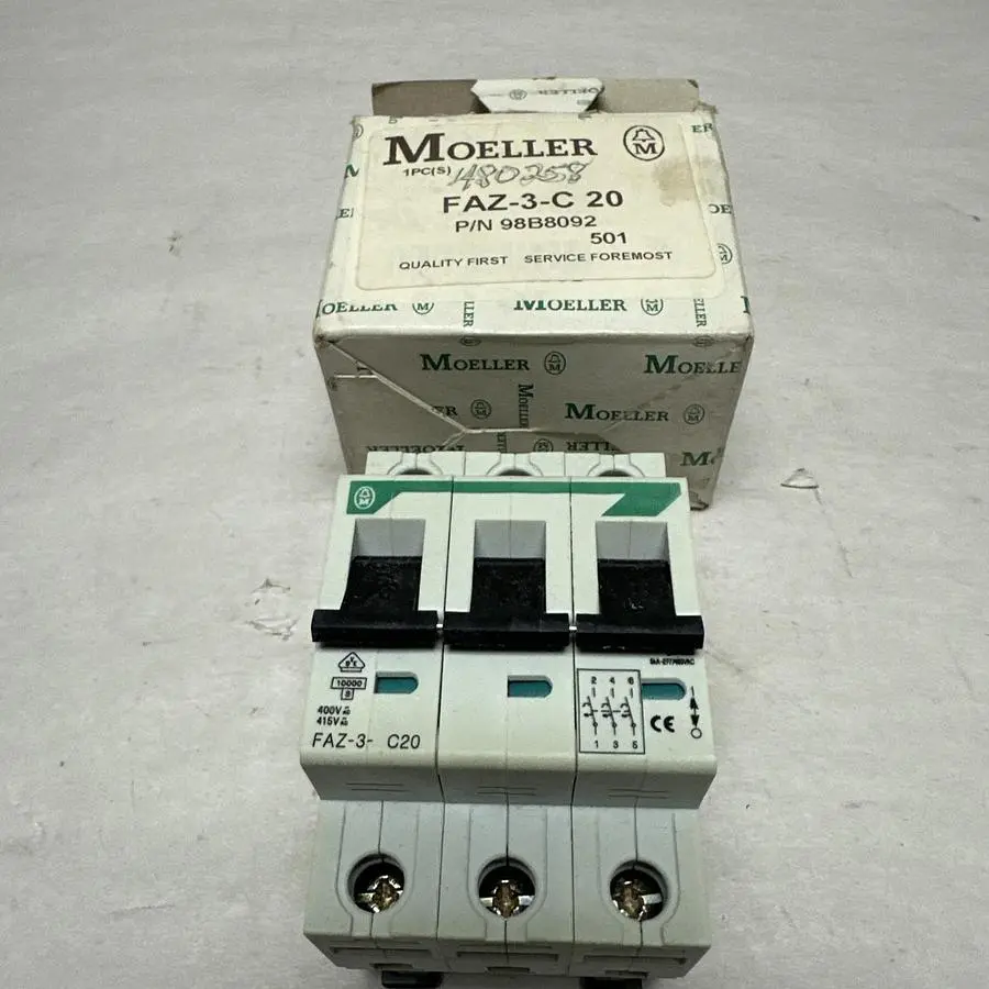 New | in-Stock MOELLER FAZ-3-C 20 Circuit Breakers | Surplus Asset Holdings #1189184