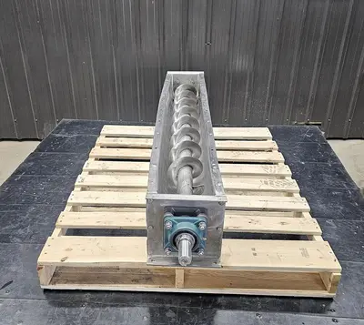 Used Screw Conveyor, 7" Diameter X 60'' Long