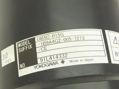 Yokogawa DB5C-015G-1B9A4G2-005-7273 Servo Actuator Motor W 20" Leads