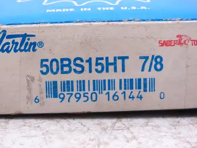 Martin 50BS15HT 7/8 #50 Roller Chain Sprocket 15-Tooth 7/8" Bore  Lot of 3