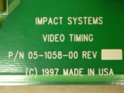 USED IMPACT SYSTEMS 05-1058-00