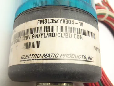 EMSL35ZYV8Q4-10 | Electro-Matic Telemecanique  LED Stack Light Grn Yel Red Clr Blu - New Other