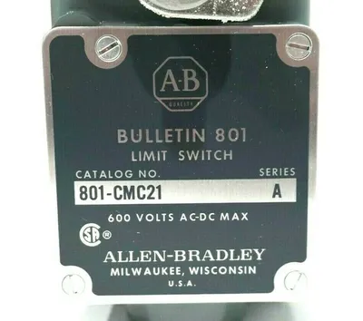 NEW ALLEN BRADLEY 801-CMC21 LIMIT SWITCH SER.A 801CMC21