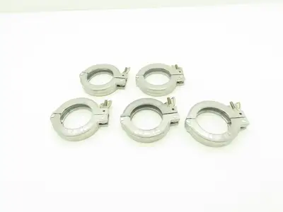 MKS Instruments 100312906 Aluminum Wing Nut Clamp NW 50 ISO-KF Flange Lot of 5
