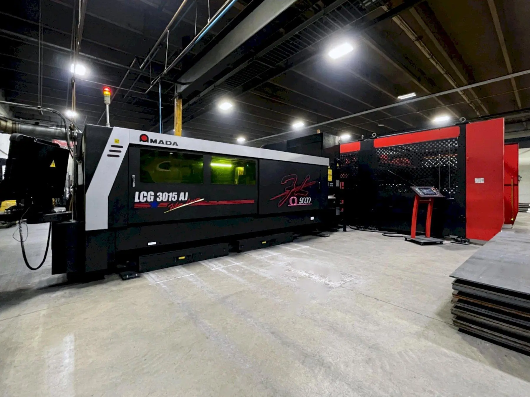 Used 2017 AMADA LCG-3015 AJ FIBER Laser Cutters Illinois US | Machine Factory Outlet #1264019