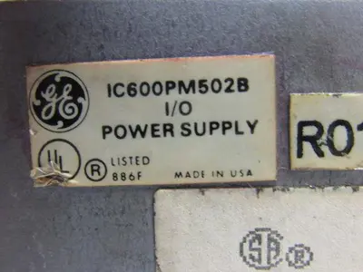 GE Fanuc IC600PM502B Series 6 I/O Power Supply Remanufactured & Tested