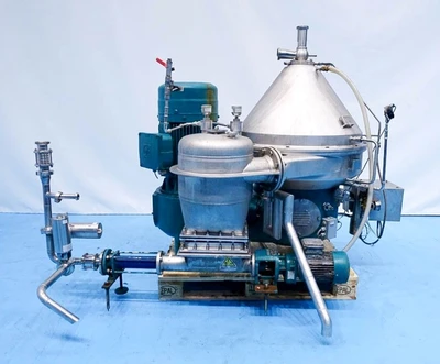 Westfalia GSE 75-06-177 Hydrostop beer clarifier centrifuge, 316SS.