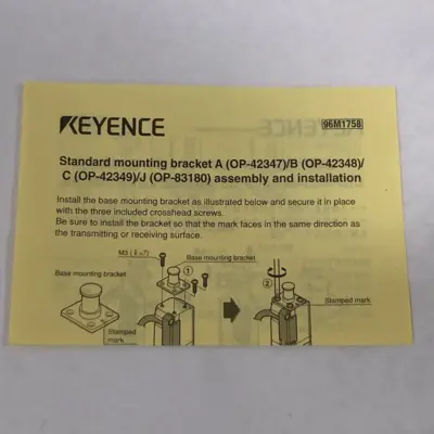 NEW KEYENCE LIGHT CURTAIN MOUNTING BRACKET