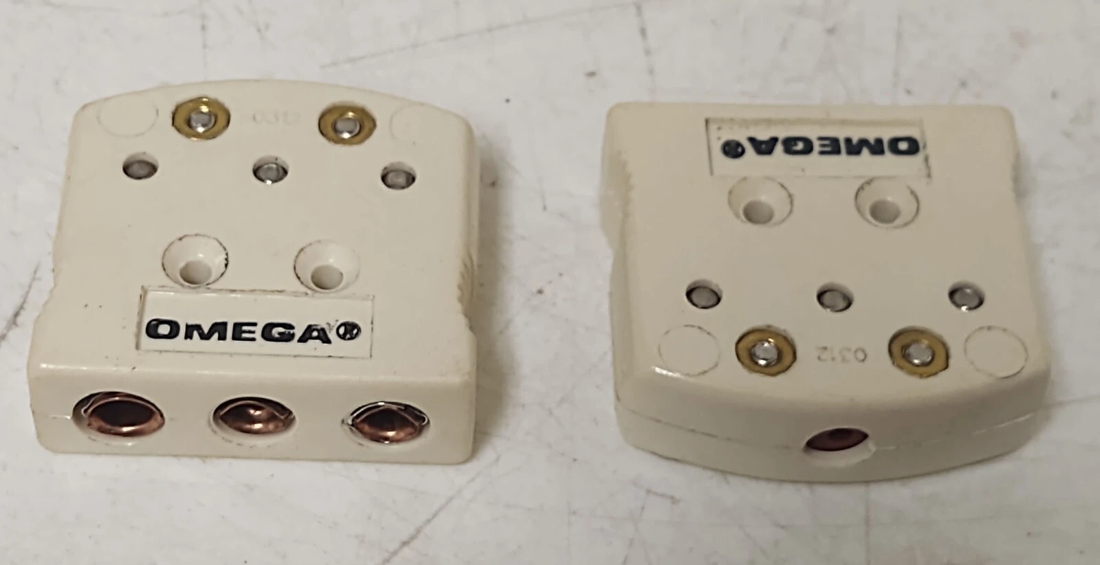 🔥 (NEW 2 PCS) Omega Thermocouple Connector 3 PRONG PLUG FEMALE 0312