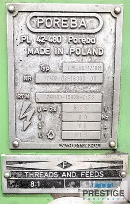 USED 1990 POREBA TPK 90/A1