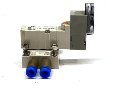 Used SMC Solenoid Valve 24VDC 5 Way Valve Base Solenoid Valves Michigan US | Maverick Industrial Sales #1397724