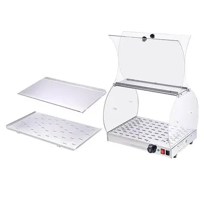 Commercial Countertop 20x16x15" Food Warmer Curved Acrylic Display Cabinet Case