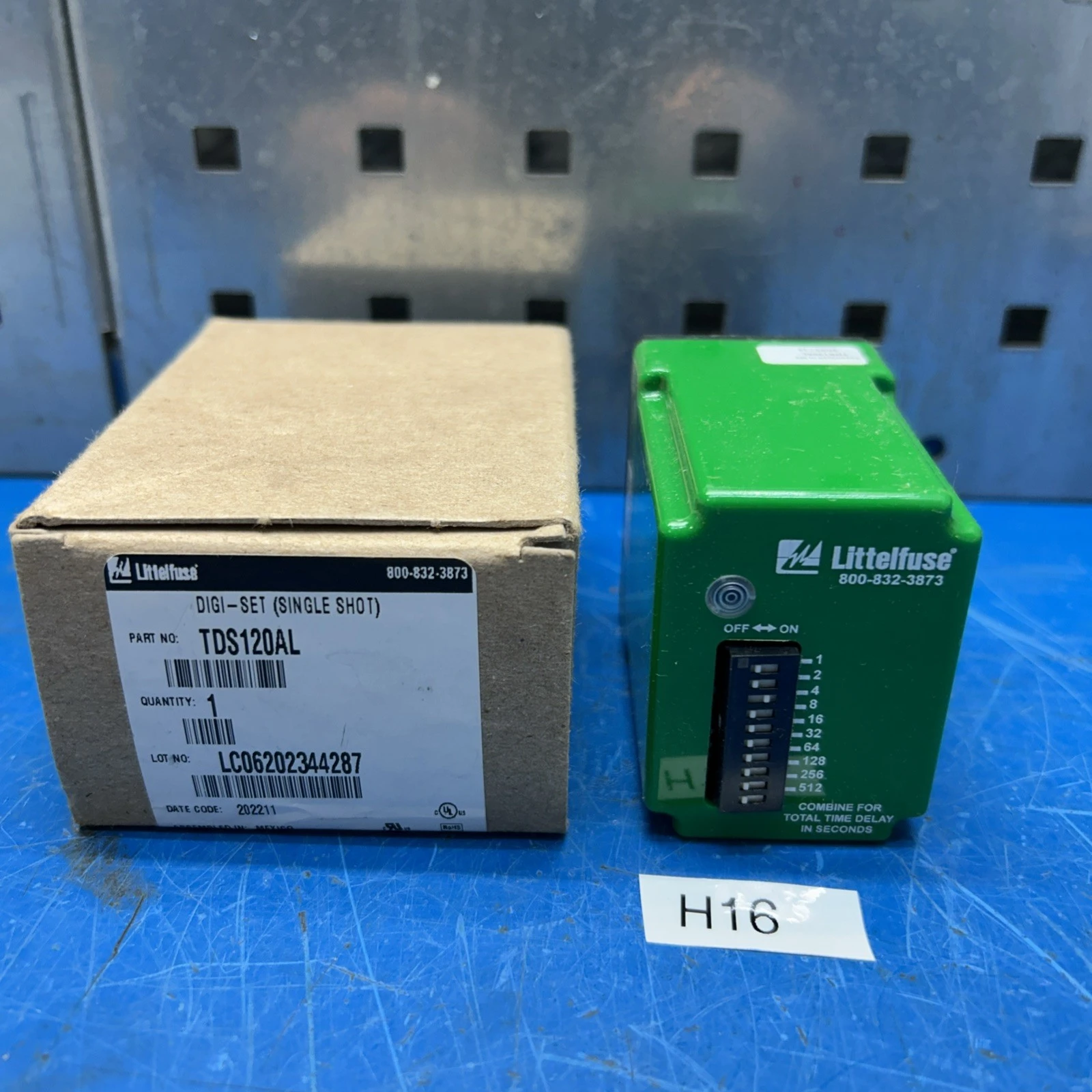 Littelfuse 8-Pin TDS120AL Digi-Set Single Shot Time Delay (120V) Digi-Set Timer
