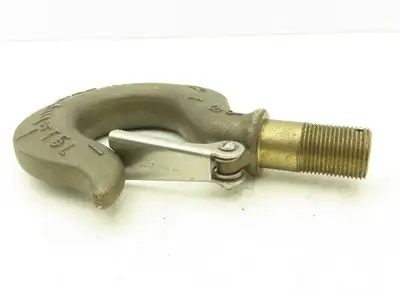 Crosby 319B JB 3.5 Ton Bronze Rigging Hoist Hook Threaded Shank w/Latch