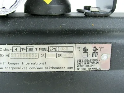 NEW WESTLOCK CONTROLS SHARPE 2004NBY2A2M0200 ACTUATOR VALVE SPNII085