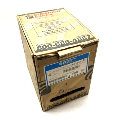 USED SUPERIOR ESSEX MARATHON LAN® CAT5E CABLE 4/24 BLUE BOX OF 11 POUNDS