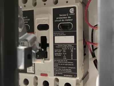 1.5 hp, 600V, 7A, 3-Ph FVNR Starter Size 1 Bucket for Freedom 2100 MCC Frame