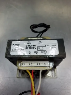 TMS TRANSFAB EXS114409 150VA Transformer, PRI:220V:SEC:15/24/120V. 4D-32