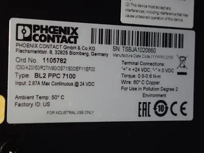 USED PHOENIX CONTACT BL2 PPC 7100