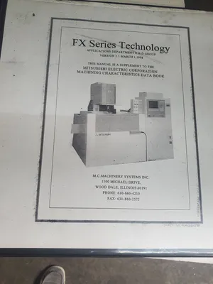 MITSUBISHI FX 10 ELECTRIC DISCHARGE MACHINES, WIRE, N/C & CNC | Wheeler Machinery Sales (5)
