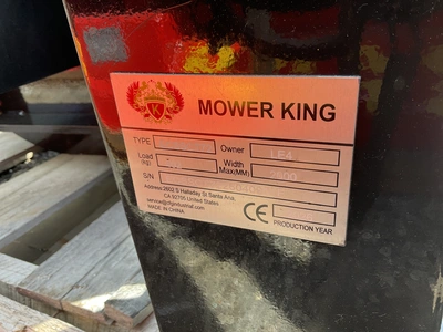 USED AGT MOWER KING ECSSCT72 TRENCHER SKID STEER ATTACHMENT