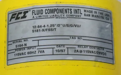 NEW FCI 12-64-4-1.25''/2''U/S/G/VU/5181-X/FSS/T TEMPERATURE CONTROLLER