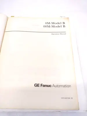 GFZ-60134E/02 , GFZ-619395E/07 | GE Fanuc Series 0/00/0-Mate Maintenance Manual & 0M-Model B, 00M-Model B Manual - Used
