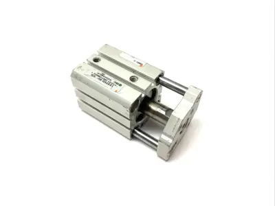 Used SMC COMPACT GUIDE ROD CYLINDER Pneumatic Cylinders | Maverick Industrial Sales #1110006
