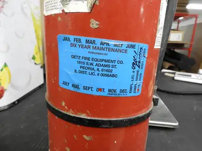 New | in-Stock Isaac Peoria New Unused Sentry SY-1014 Dry Chemical Portable Fire Extinguisher 10lb 2019 C IP Fire Extinguishers Illinois US | Falcon Restaurant Supply #1376557