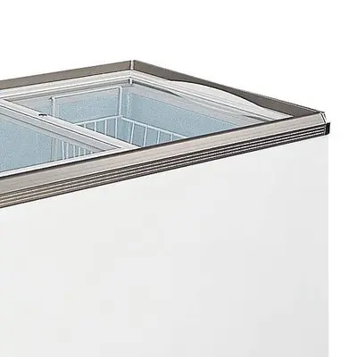 54-inch Ice Cream Display Chest Freezer with Flat Glass Top 12.6 Cu. ft