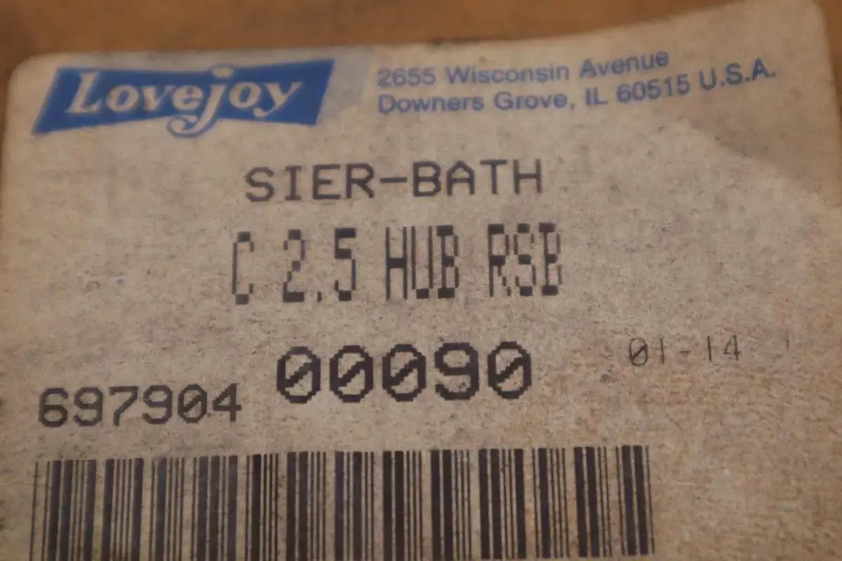 Lovejoy C 2.5 HUB Sier-Bath Coupling Hub Bore STOCK #B-877
