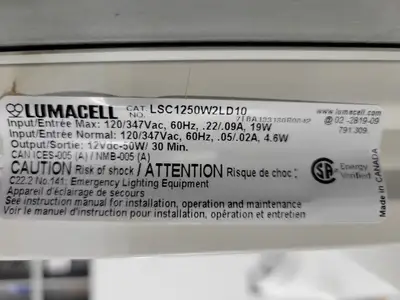 NEW LUMACELL LSC1250W2LD10
