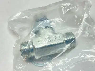 NEW PARKER SEAL-LOK O-RING FACE SEAL TUBE ORFS BRANCH TEE 3/8" OD TUBE