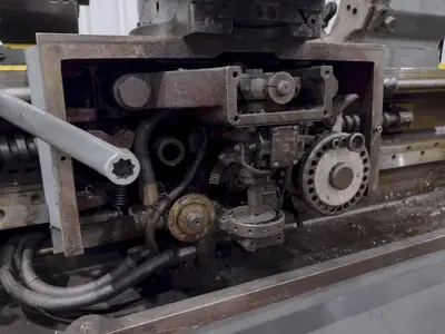 15" X 32" MANNAIONI MAN-AU-CYCLE THREADING LATHE, 4" HOLE: STOCK #16992