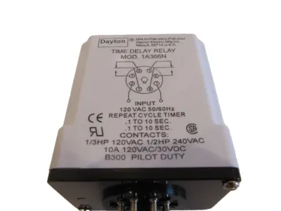 NEW DAYTON 1A366N TIME DELAY RELAY 120VAC 10AMPS