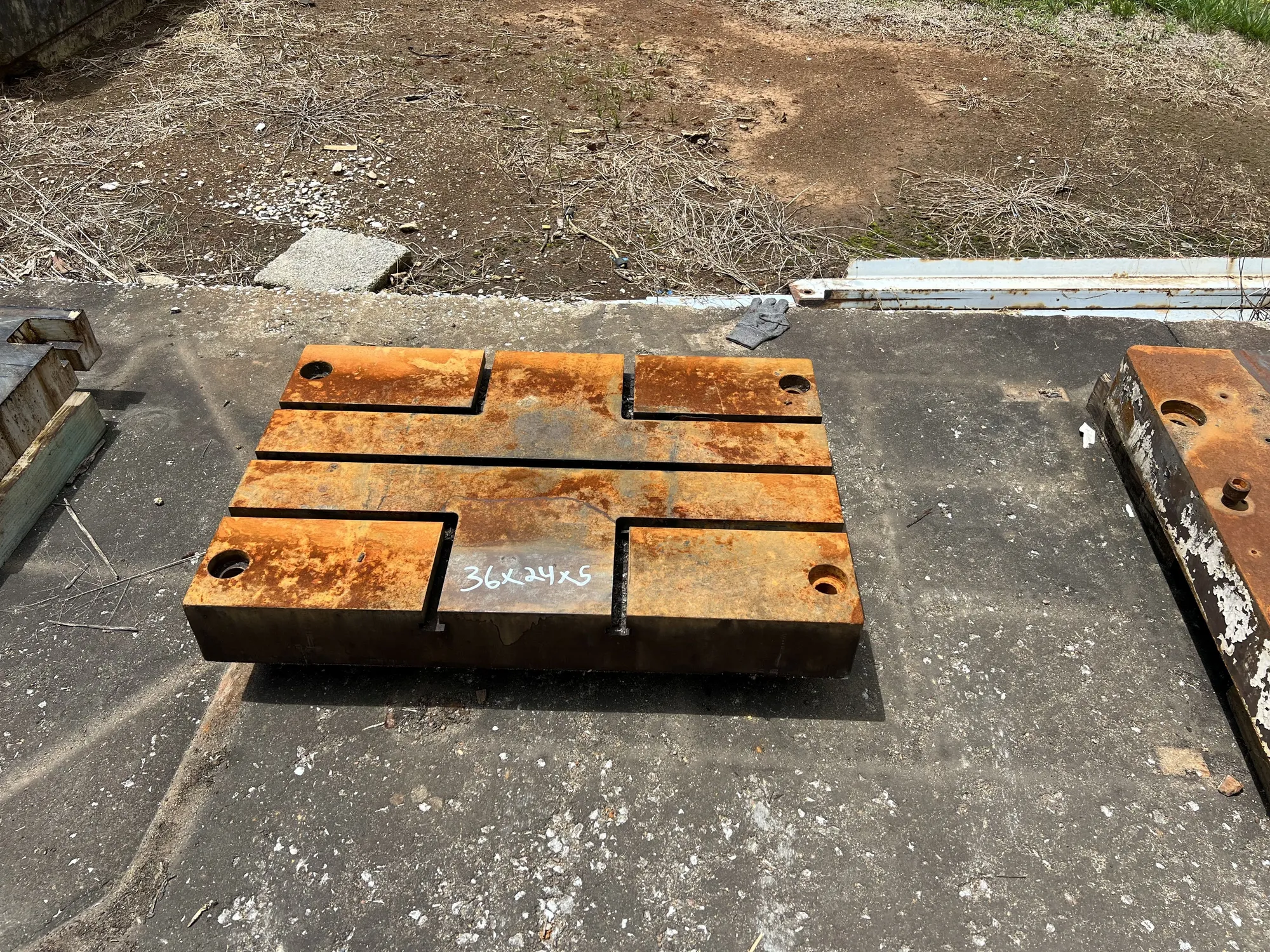 BOLSTER PLATE 36 X 24 X 5  T-SLOTTED